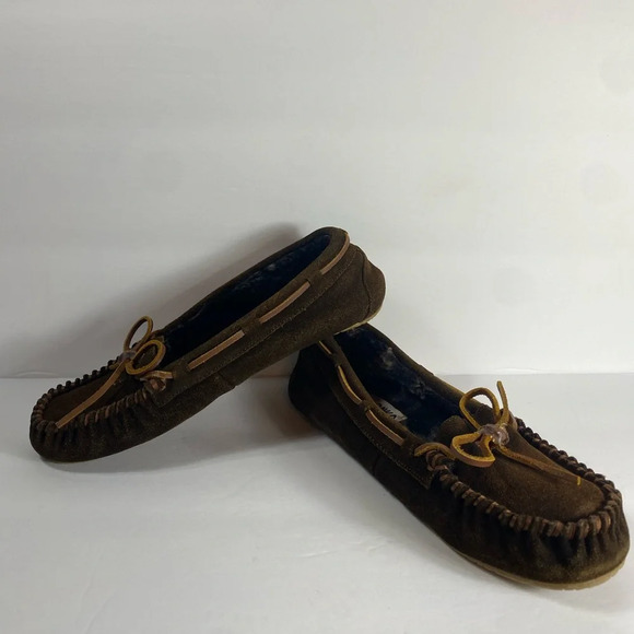 Minnetonka Brown Suede Moccasins Great condition - Picture 5 of 10